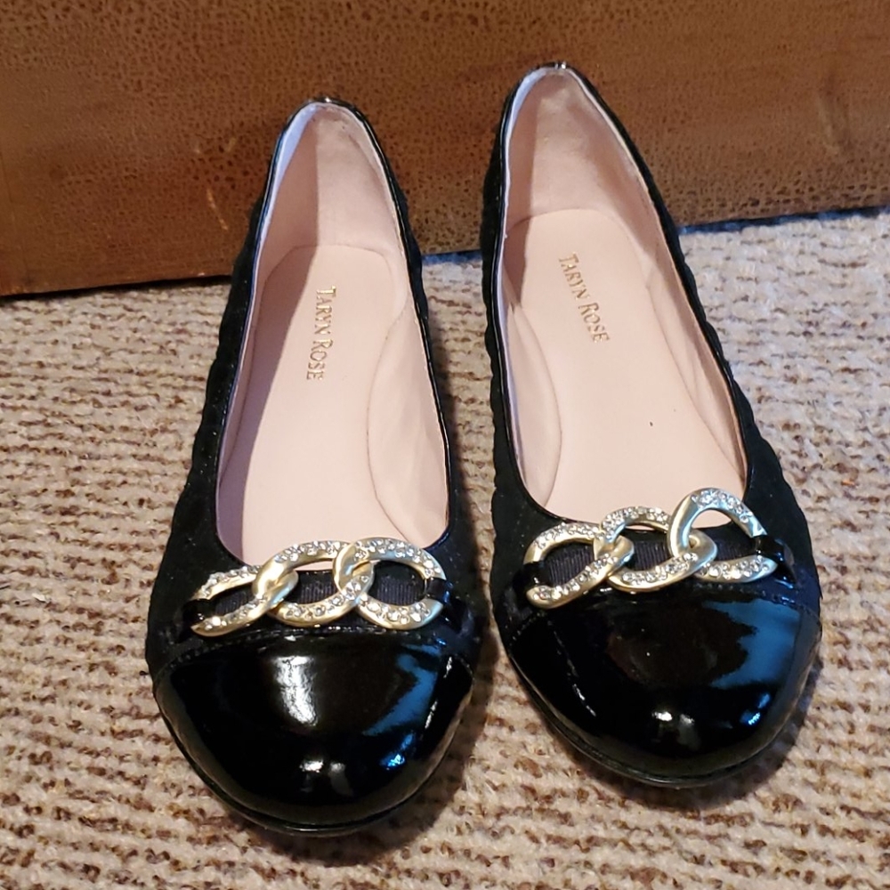 Taryn rose suede flats bling *worn once*